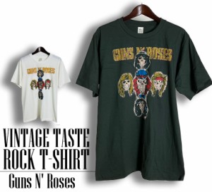 ヴィンテージ風 Guns N Roses Tシャツ ガンズ・アンド・ローゼズ GNR ロックTシャツ バンドTシャツ メンズ レディース ロックT バンドT 