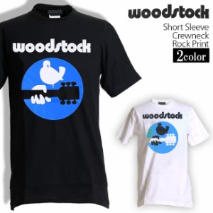 Woodstock Festival Tシャツ ウッドストック ロックTシャツ バンドTシャツ 半袖 メンズ レディース かっこいい バンT ロックT バンドT ダ