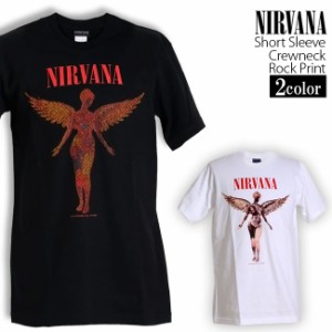 Nirvana Tシャツ ニルヴァーナ ロックTシャツ バンドTシャツ ニルバーナ In Utero メンズ レディース ロックT バンドT バンT ロゴ バンド