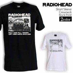 Radiohead Tシャツ レディオヘッド ロックTシャツ バンドTシャツ 半袖 メンズ レディース かっこいい バンT ロックT バンドT ダンス ロッ