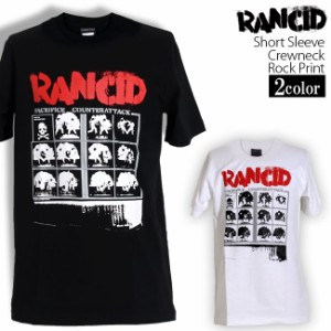 Rancid Tシャツ ランシド ロックTシャツ バンドTシャツ 半袖 メンズ レディース かっこいい バンT ロックT バンドT ダンス ロック パンク