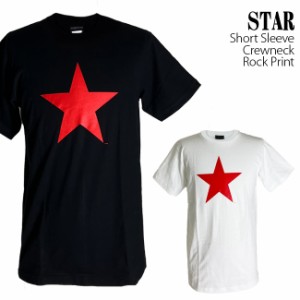 Red Star Tシャツ レッド スター ロックTシャツ バンドTシャツ 半袖 メンズ レディース かっこいい バンT ロックT バンドT ダンス ロック