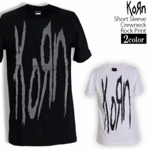 Korn Tシャツ コーン Band Logo ロックTシャツ バンドTシャツ 半袖 メンズ レディース かっこいい バンT ロックT バンドT ダンス ロック 