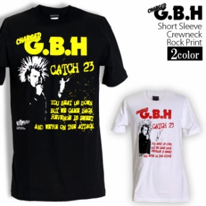 G.B.H Tシャツ ジービーエイチ ロックTシャツ バンドTシャツ 半袖 メンズ レディース かっこいい バンT ロックT バンドT ダンス ロック 