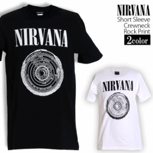 Nirvana Tシャツ ニルヴァーナ ロックTシャツ バンドTシャツ ニルバーナ Circle サークル メンズ レディース ロックT バンドT ロゴ バン