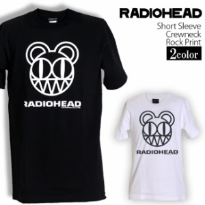 Radiohead Tシャツ レディオヘッド Simple Bear ロックTシャツ バンドTシャツ 半袖 メンズ レディース かっこいい バンT ロックT バンドT