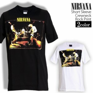 Nirvana Tシャツ ニルヴァーナ ロックTシャツ バンドTシャツ ニルバーナ 半袖 メンズ レディース かっこいい バンT ロックT バンドT ダン