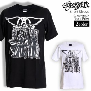 Aerosmith Tシャツ エアロスミス ロックTシャツ バンドTシャツ 半袖 メンズ レディース かっこいい バンT ロックT バンドT ダンス ロック