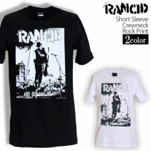 Rancid Tシャツ ランシド ロックTシャツ バンドTシャツ 半袖 メンズ レディース かっこいい バンT ロックT バンドT ダンス ロック パンク