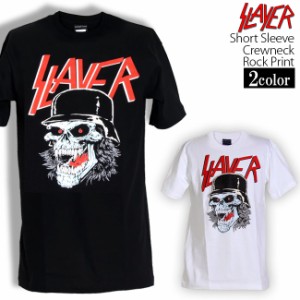 SLAYER Tシャツ スレイヤー ロックTシャツ バンドTシャツ 半袖 メンズ レディース かっこいい バンT ロックT バンドT ダンス ロック パン