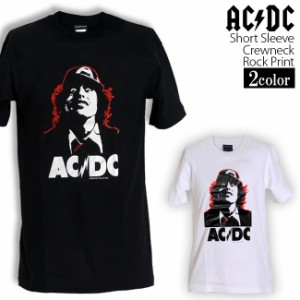 AC/DC Tシャツ エーシーディーシー ロックTシャツ バンドTシャツ 半袖 メンズ レディース かっこいい バンT ロックT バンドT ダンス ロッ