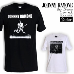 Johnny Ramone Tシャツ ジョニーラモーン ロックTシャツ バンドTシャツ 半袖 メンズ レディース かっこいい バンT ロックT バンドT ダン