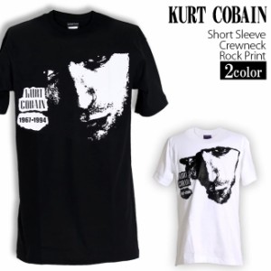 Kurt Cobain Tシャツ カートコバーン ロックTシャツ バンドTシャツ Nirvana ニルヴァーナ 半袖 メンズ レディース かっこいい バンT ロッ