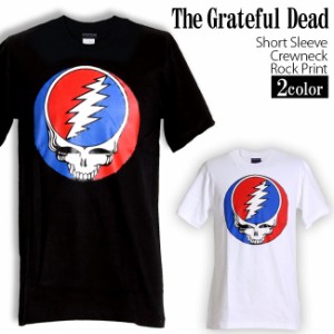 Grateful Dead Tシャツ グレイトフルデッド スカル ロックTシャツ バンドTシャツ 半袖 メンズ レディース かっこいい バンT ロックT バン