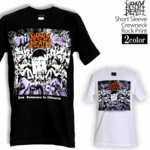 Napalm Death Tシャツ ナパームデス ロックTシャツ バンドTシャツ 半袖 メンズ レディース かっこいい バンT ロックT バンドT ダンス ロ