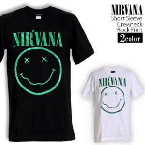 Nirvana Tシャツ ニルヴァーナ ロックTシャツ バンドTシャツ ニルバーナ ニコちゃん カート・コバーン 半袖 メンズ レディース かっこい