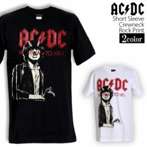 AC/DC Tシャツ エーシーディーシー ロックTシャツ バンドTシャツ 半袖 メンズ レディース かっこいい バンT ロックT バンドT ダンス ロッ