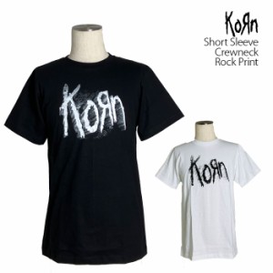 Korn Tシャツ コーン ロックTシャツ バンドTシャツ 半袖 メンズ レディース かっこいい バンT ロックT バンドT ダンス ロック パンク 大