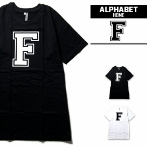 アルファベットTシャツ デザインF 2カラー ストリート メンズ レディース デザイン 半袖 トップス おもしろTシャツ ロゴ 大きいサイズ