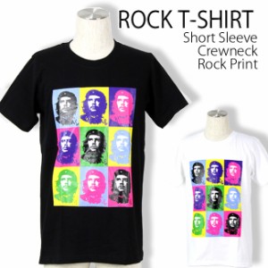 Che Guevara Tシャツ チェ・ゲバラ カラフル ロックTシャツ バンドTシャツ 半袖 メンズ レディース かっこいい バンT ロックT バンドT ダ