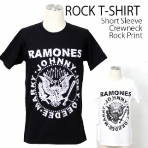 Ramones Tシャツ ラモーンズ イーグル ロゴ ロックTシャツ バンドTシャツ 半袖 メンズ レディース かっこいい バンT ロックT バンドT ダ