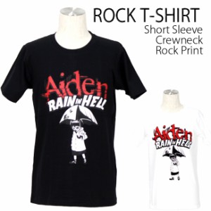 Aiden Tシャツ アイデン ロックTシャツ バンドTシャツ 半袖 メンズ レディース かっこいい バンT ロックT バンドT ダンス ロック パンク 