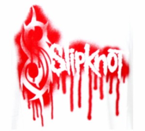 ロックtシャツ slipknot スリップノット ゆらめく炎のロゴ バンドtシャツ