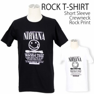 Nirvana Tシャツ ニルヴァーナ ニルバーナ ロックTシャツ バンドTシャツ 半袖 メンズ レディース かっこいい バンT ロックT バンドT ダン