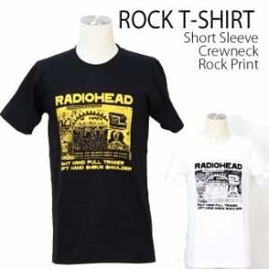 Radiohead Tシャツ レディオヘッド ロックTシャツ バンドTシャツ 半袖 メンズ レディース かっこいい バンT ロックT バンドT ダンス ロッ