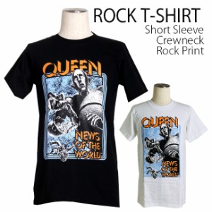 Queen Tシャツ クイーン ロックTシャツ バンドTシャツ 半袖 メンズ レディース かっこいい バンT ロックT バンドT ダンス ロック パンク 