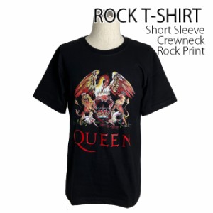 Queen Tシャツ クイーン Logo 半袖 ロックTシャツ バンドTシャツ メンズ レディース かっこいい バンT ロックT バンドT ダンス ロック パ