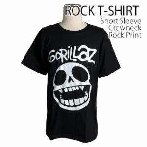 Gorillaz Tシャツ ゴリラズ ロックTシャツ バンドTシャツ 半袖 メンズ レディース かっこいい バンT ロックT バンドT ダンス ロック パン