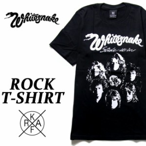 Whitesnake Tシャツ ホワイトスネイク ロックTシャツ バンドTシャツ 半袖 メンズ レディース かっこいい バンT ロックT バンドT ダンス 