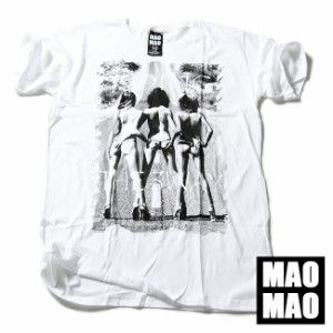 MAOMAO デザインTシャツ ビッチな三姉妹 メッシュ タンクトップ ストリート系 メンズ レディース