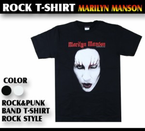 Marilyn Manson Tシャツ マリリンマンソン ロックTシャツ バンドTシャツ 半袖 メンズ レディース かっこいい バンT ロックT バンドT ダン