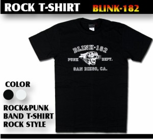 ロックTシャツ BLINK182 ブリンク182 黒豹イラスト バンドTシャツ メンズ レディース パンクの通販はau PAY マーケット