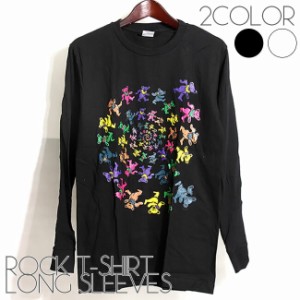 Grateful Dead ロング Tシャツ グレイトフル デッド 長袖 ダンシングベア ロンT ロックTシャツ バンドTシャツ メンズ ユニセックス ロッ