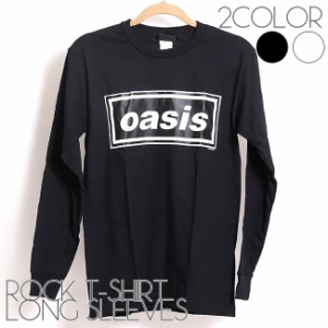 Oasis ロング Tシャツ オアシス 長袖 ロックTシャツ バンドTシャツ メンズ レディース ユニセックス ロンT ロックT バンドT バンT ロゴ 