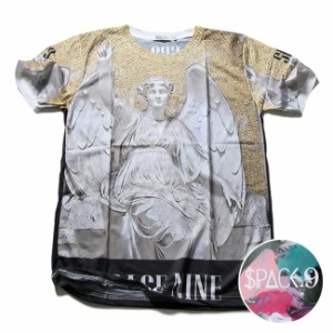 SPACE9 デザインTシャツ GOD アテナ メンズ Tシャツ 半袖 ユニセックス