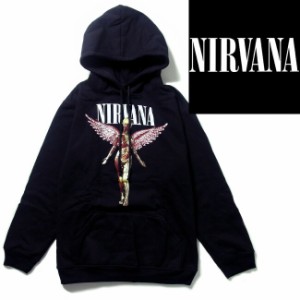 送料無料 ロックパーカー Nirvana パーカー ニルヴァーナ パーカー ニルバーナ 裏起毛 メンズ レディース バンド スウェット 衣装 ロゴT 