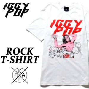 Iggy Pop Tシャツ イギーポップ ロックTシャツ バンドTシャツ 半袖 メンズ レディース かっこいい バンT ロックT バンドT ダンス ロック 