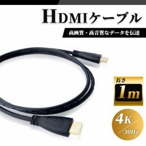 HDMI ケーブル 1m 高品質 4K ／ 30Hz 3D対応 (1.4規格) 高画質 音声 1メートル テレビ ゲーム機 DVD ブルーレイ HDプレーヤー 接続