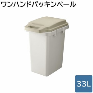 ごみ箱 ダストボックス ワンハンドパッキンペール 33L ゴミ箱 ペール フタ付きごみ箱 フタ付きゴミ箱 おしゃれ キッチン 台所 33リットル