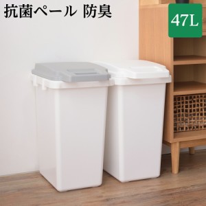 ごみ箱 ダストボックス 抗菌ペール 防臭 45JS 45リットル ゴミ箱 ダストBOX フタ付き くず入れ 抗菌ペール 抗菌加工 防臭加工 防汚加工 