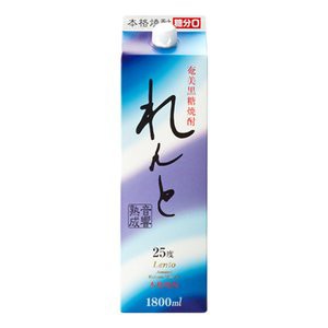 れんと 黒糖２５°パック（鹿児島） 1.8L × 6本