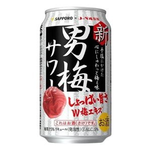 チューハイ サッポロ 男梅サワー 350ml ケース (24本入り) ((お取り寄せ商品))