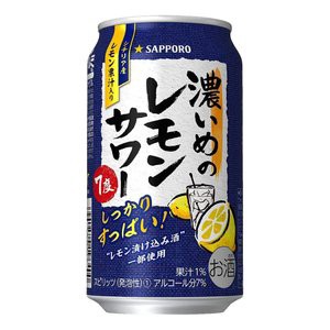 お酒 チューハイ サッポロ 濃いめのレモンサワー 350ml ケース (24本入り) ((お取り寄せ商品))