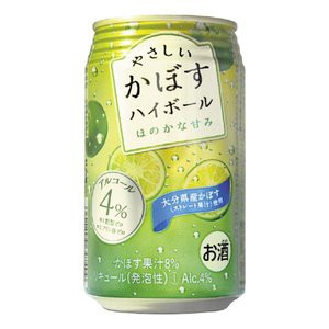 JAフーズ やさしい かぼすハイボール 4% 340ml ケース ( 24本入り ) 