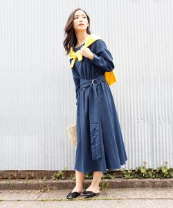 別ベルト付きロングワンピース ワンピース レディース ロングワンピース 秋 冬 春 ベルト Aライン フレア フレアワンピース ウエストマーの通販はau Wowma ワウマ Aimoha 商品ロットナンバー