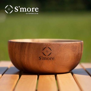 【Smore / Jenga Bowl 18×7.5cm 】木製 食器 サラダボウル ソウシジュ キャンプ アウトドア 皿 お皿 おしゃれ ボウル キャンプ食器 ディ